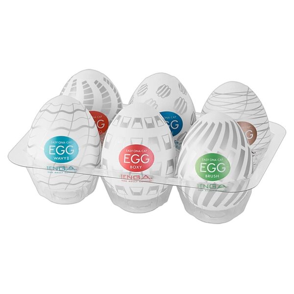 Tenga Masturbator Egg Variety Pack New Standard 6er Pack Ei